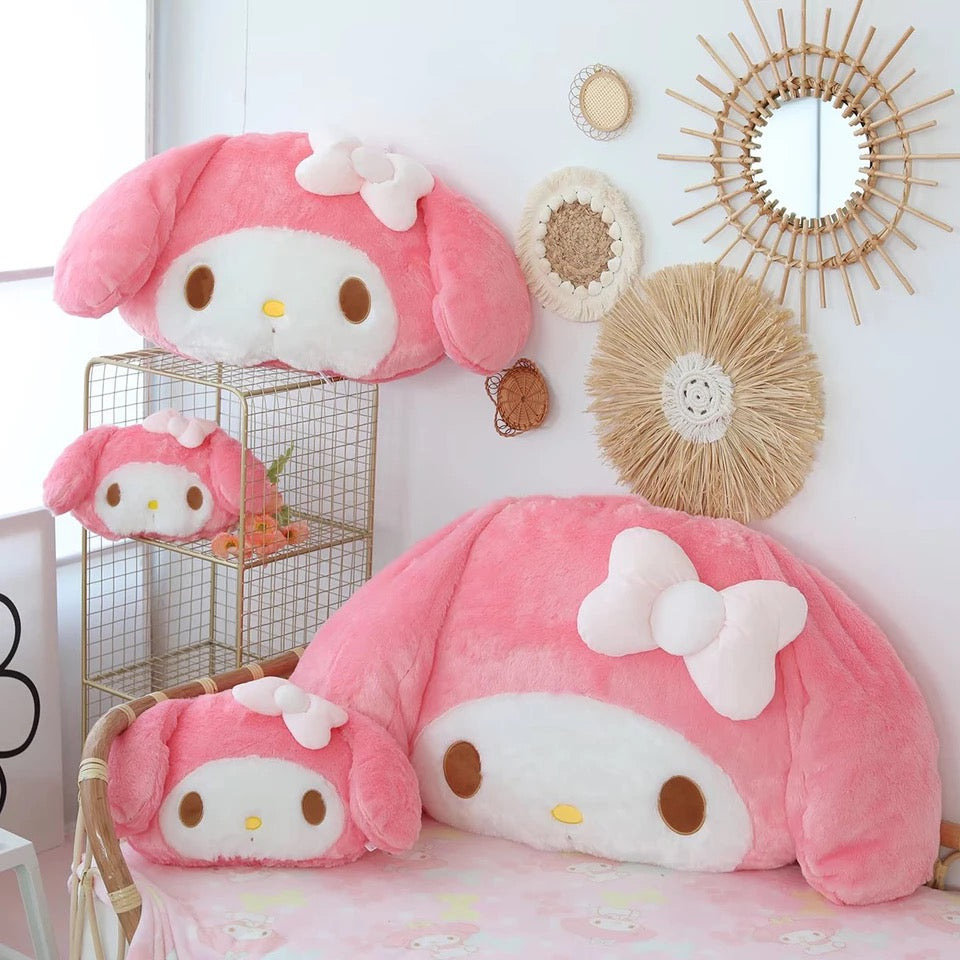 Massive Pink Bunny Plush Pillow