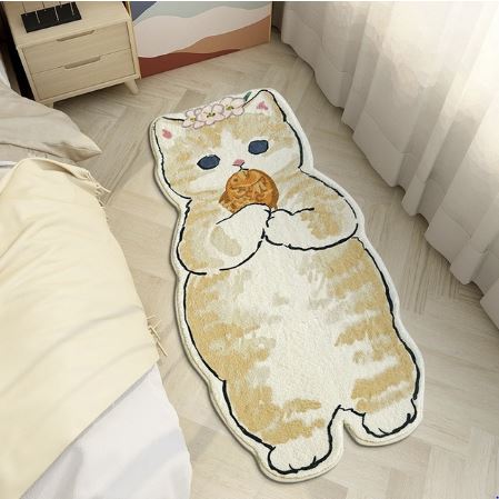 Standing kitty rug